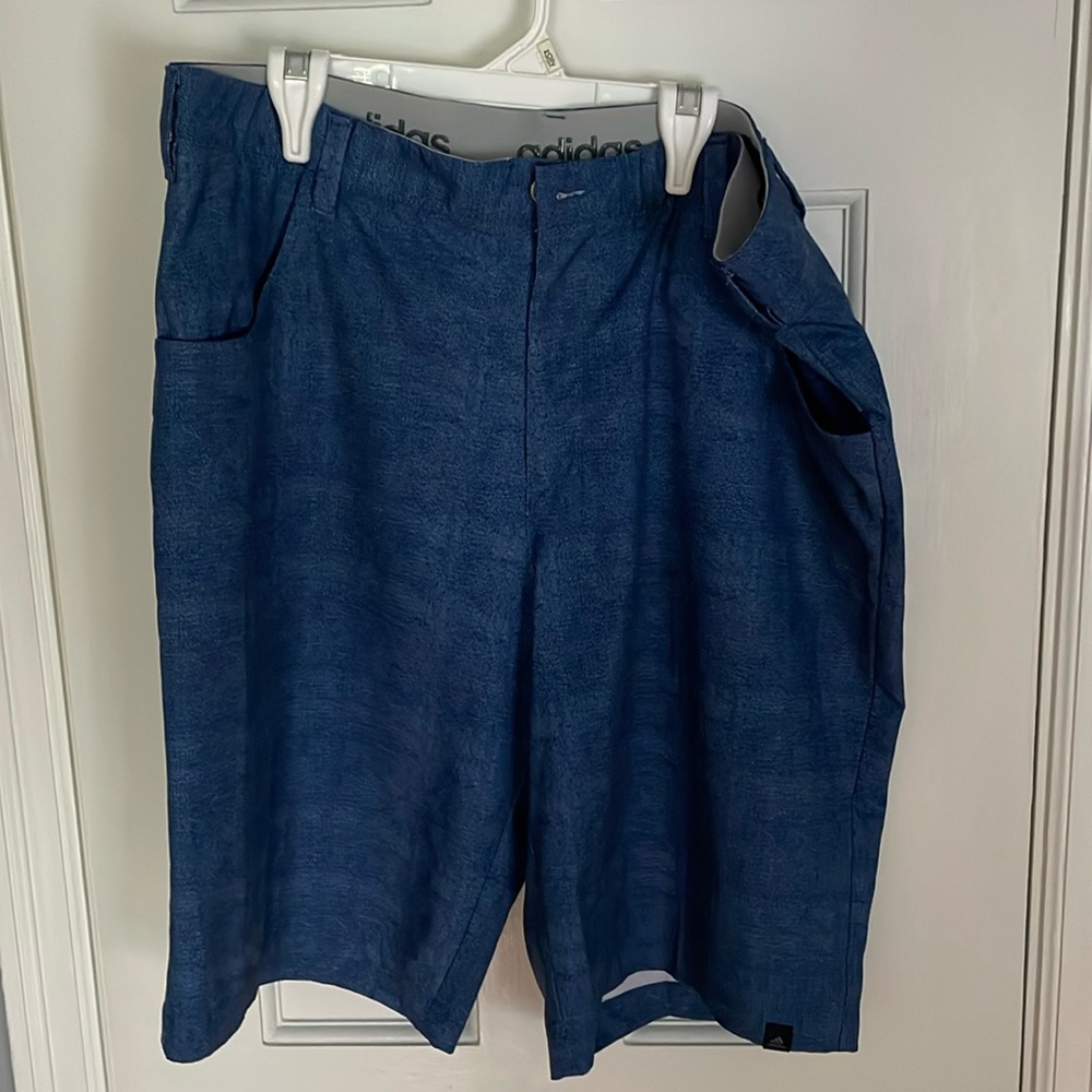 Adidas blue golf shorts